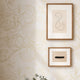 Flora Wallpaper in Off White with Gold Foil