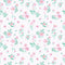 Flowers and Stripes Wallpaper in Candy Pink and Green