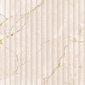 Fluted Marble Panel Wallpaper in Cream