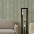 Fluted Marble Panel Wallpaper in Sage