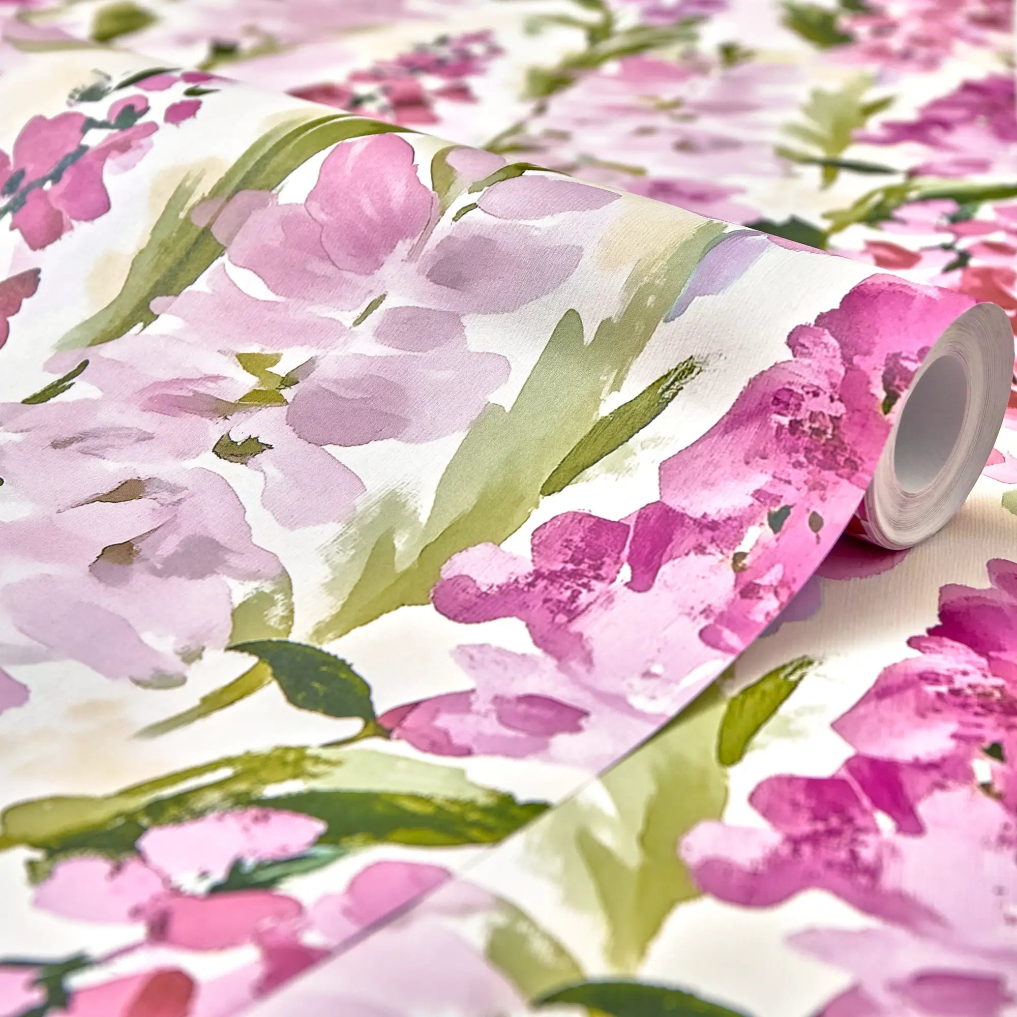 Foxglove Folly Wallpaper in Pinks – I Love Wallpaper