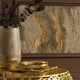 Galaxy Metallic Wallpaper in Taupe and Bright Gold