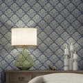 Garden Tapestry Wallpaper in Navy