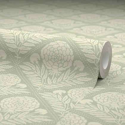 Garden Tapestry Wallpaper in Sage Green