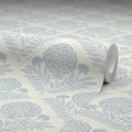 Garden Tapestry Wallpaper in Soft Blue