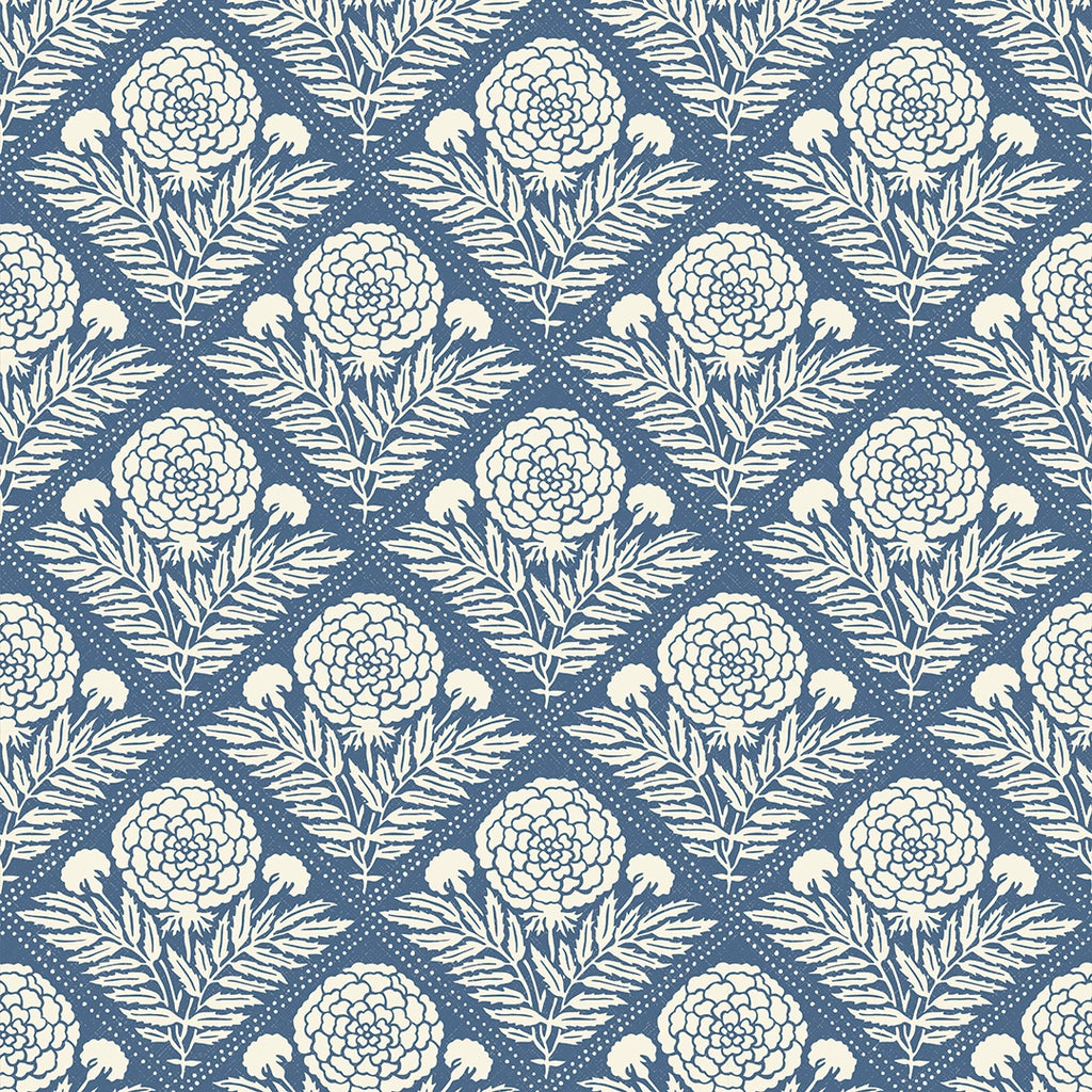 Garden Tapestry Wallpaper in Navy