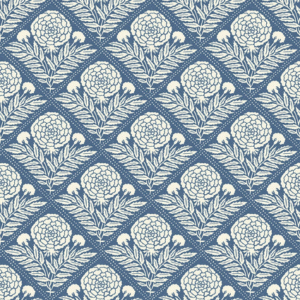 Garden Tapestry Wallpaper in Navy