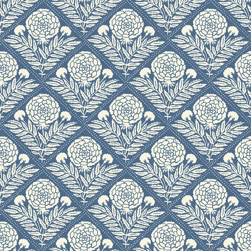 Garden Tapestry Wallpaper in Navy