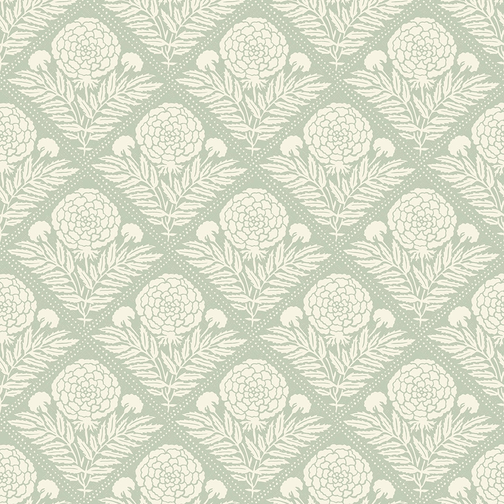 Garden Tapestry Wallpaper in Sage Green