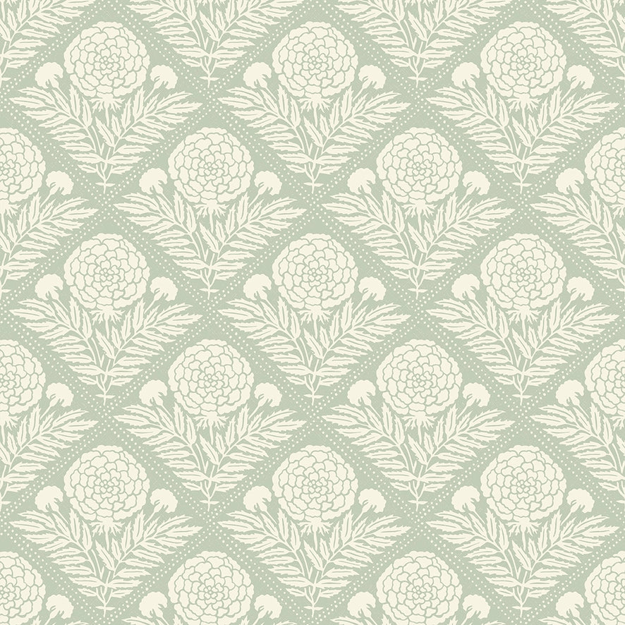 Garden Tapestry Wallpaper in Sage Green