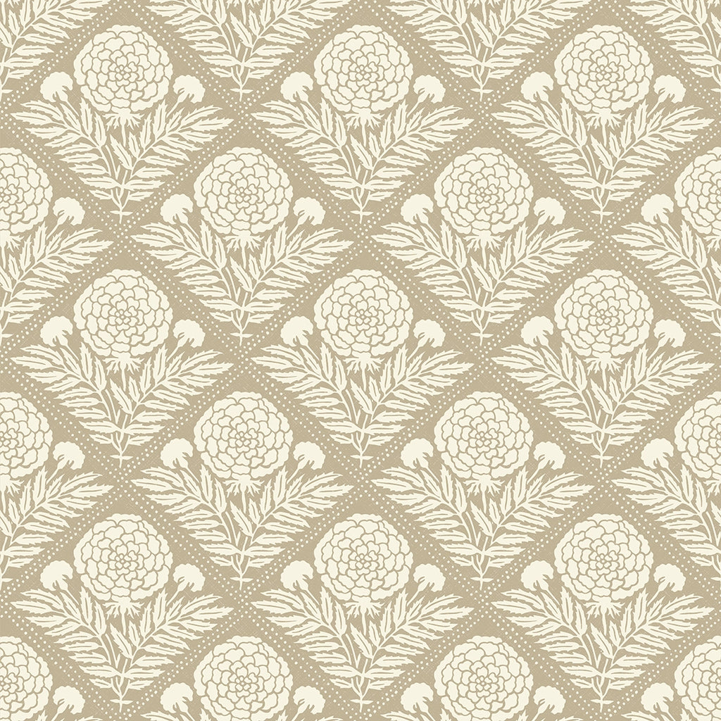 Garden Tapestry Wallpaper in Taupe