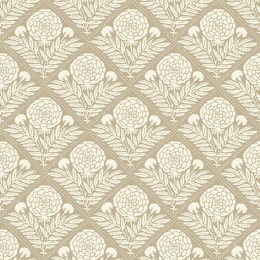 Garden Tapestry Wallpaper in Taupe