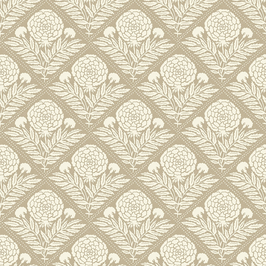 Garden Tapestry Wallpaper in Taupe