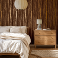 Gold Bark Wallpaper in Chocolate with Gold Foil