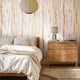 Gold Bark Wallpaper in Neutral with Gold Foil