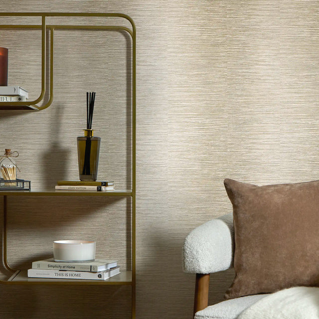 Golden Contours Wallpaper in Sand