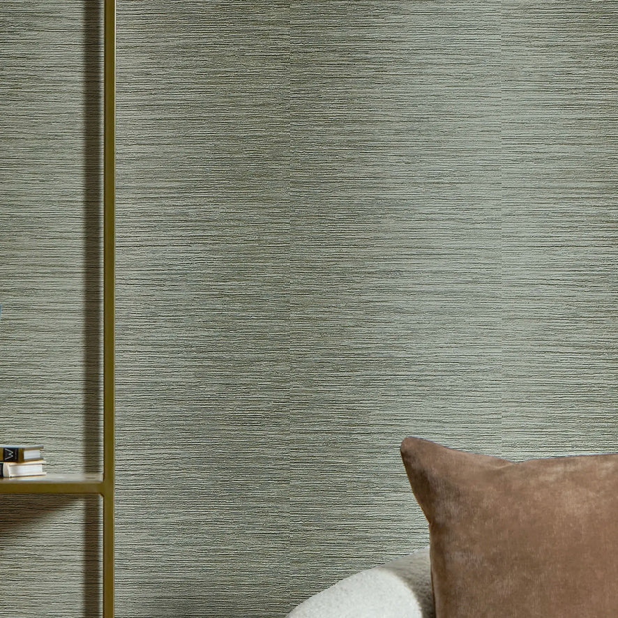 Golden Contours Wallpaper in Sage