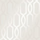 London Trellis Wallpaper in White