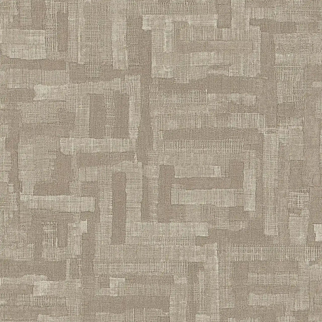 Hessian Weave Wallpaper in Fawn and Beige