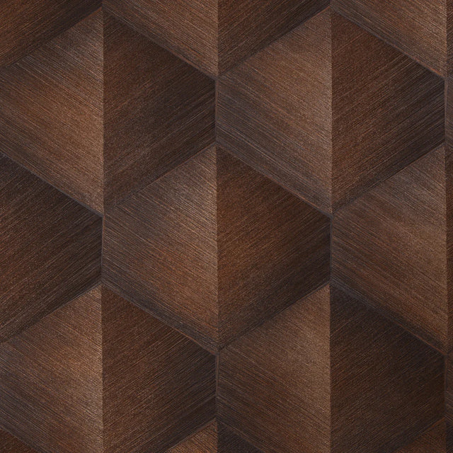 Hex Wallpaper in Copper