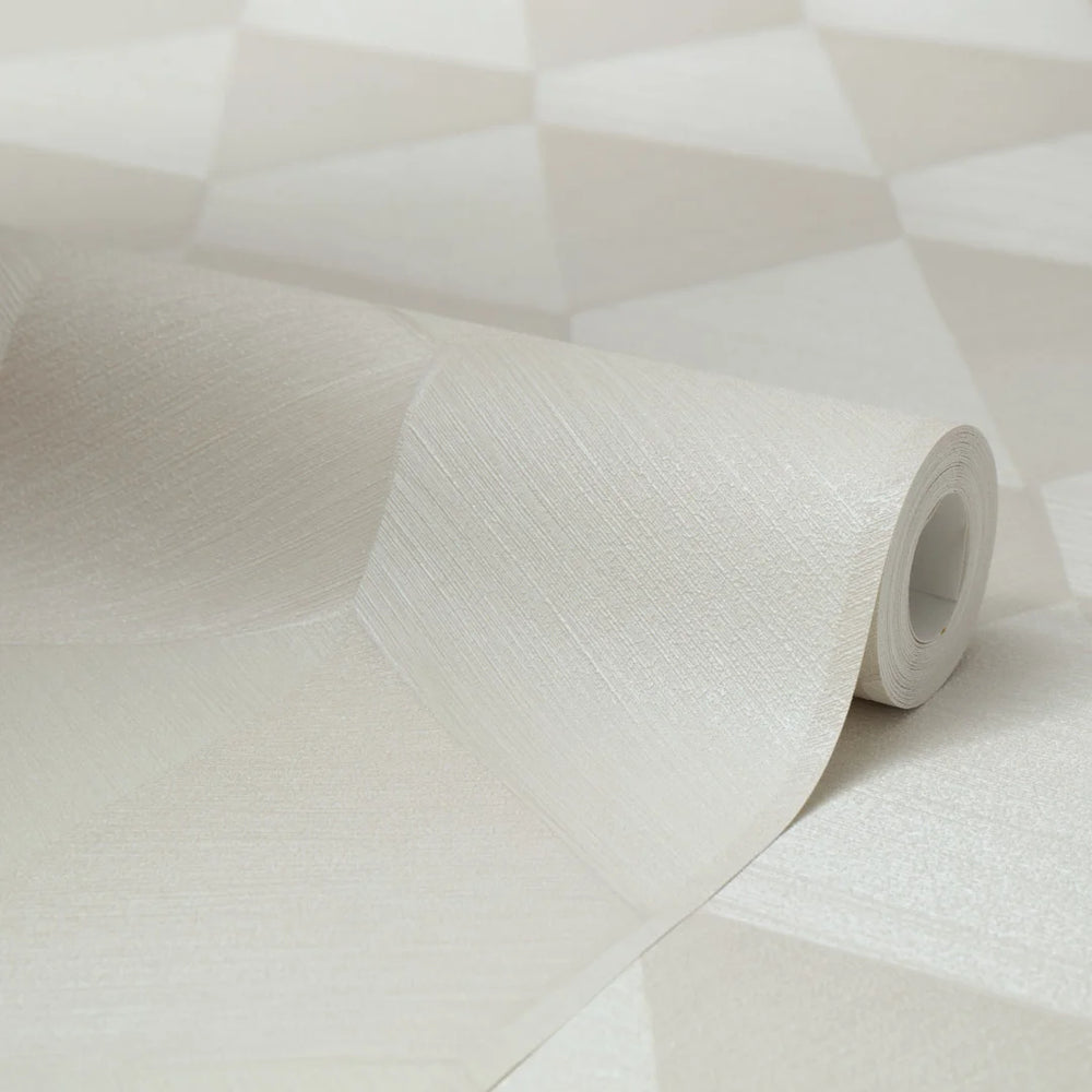 Hex Wallpaper in Ivory – I Love Wallpaper