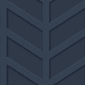 Chevron Panel Wallpaper in Dark Blue