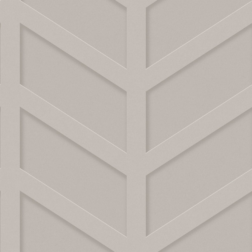 Chevron Panel Wallpaper in Natural