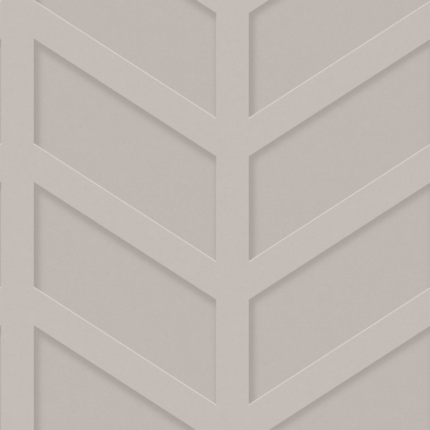 Chevron Panel Wallpaper in Natural