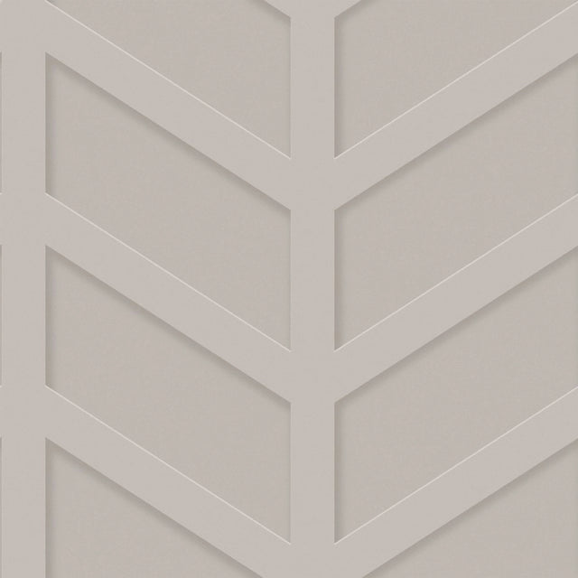 Chevron Panel Wallpaper in Natural