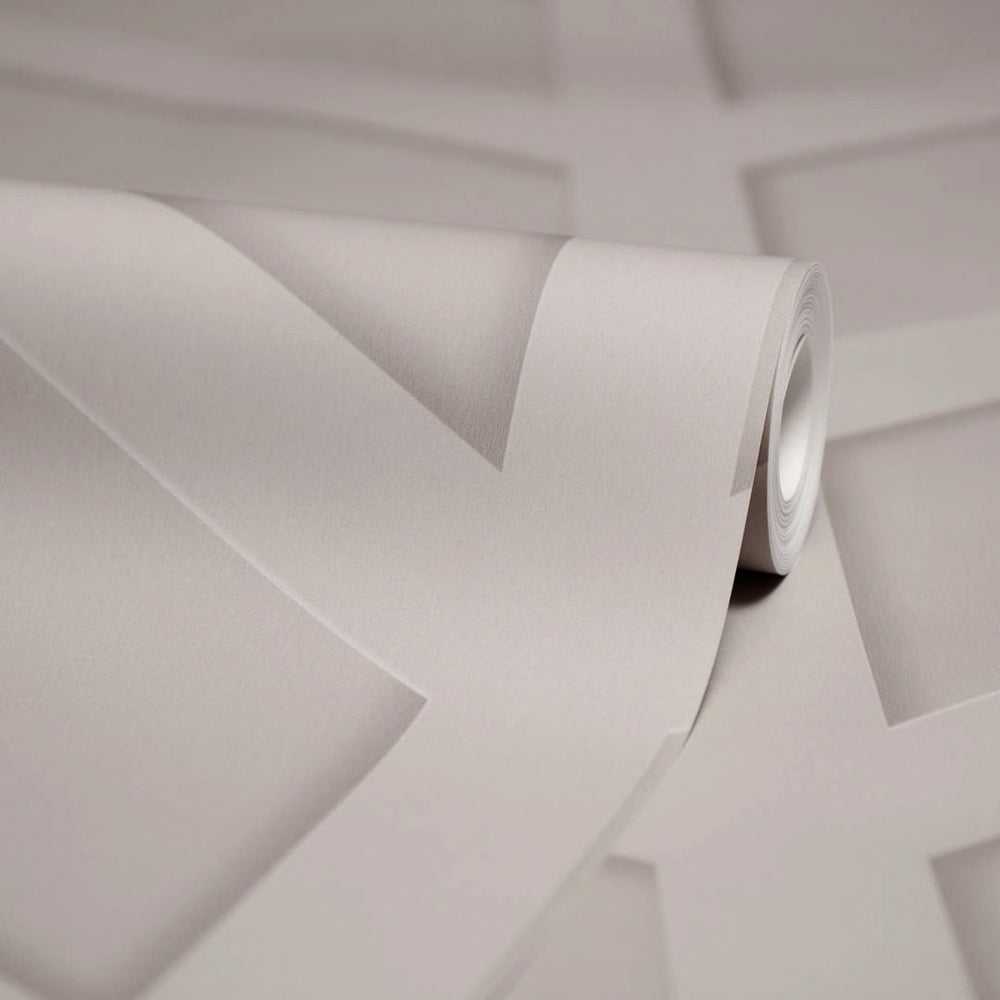 Chevron Panel Wallpaper in Natural