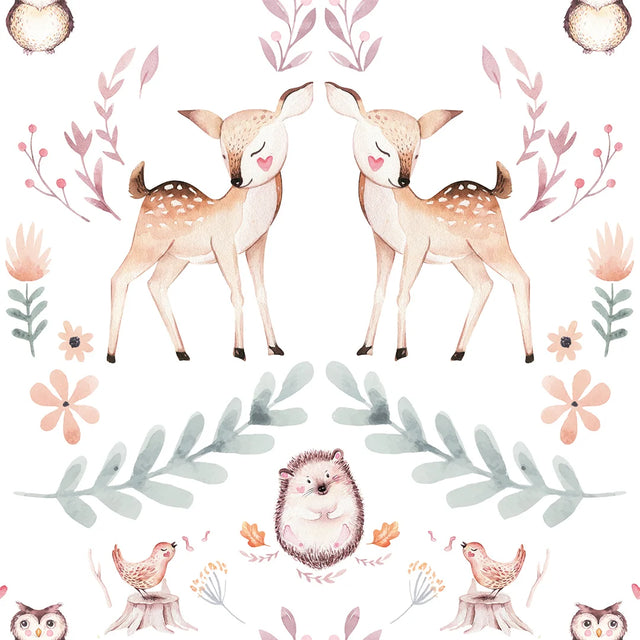 Woodland Friends Wallpaper Multicoloured