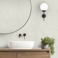 Haptic Metallic Wallpaper in White