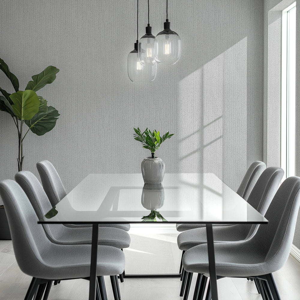 Haptic Metallic Wallpaper in Silver