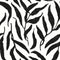 Olive Leaf Wallpaper in Charcoal on White