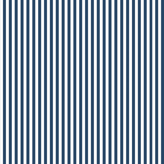 Pinstripe Wallpaper in Navy