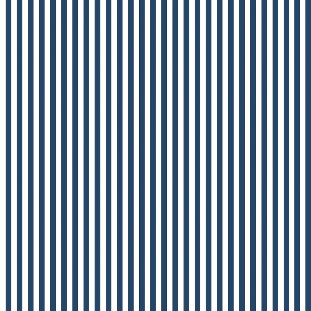 Sample of Pinstripe Wallpaper in Navy