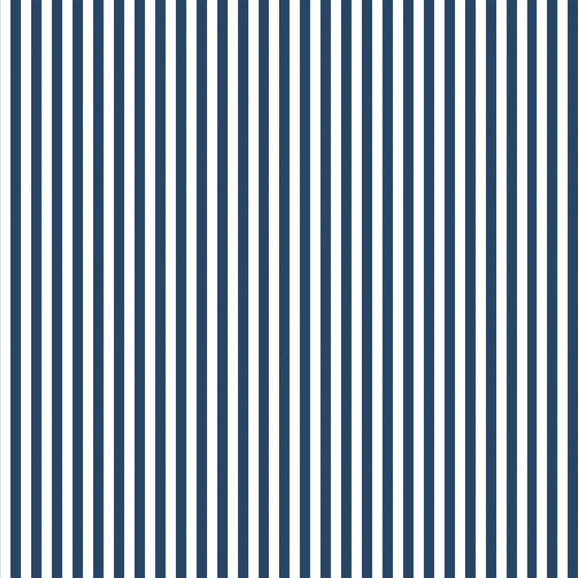 Sample of Pinstripe Wallpaper in Navy