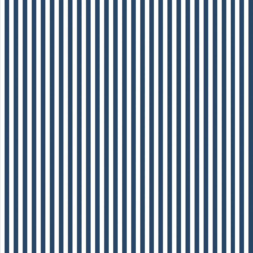 Sample of Pinstripe Wallpaper in Navy