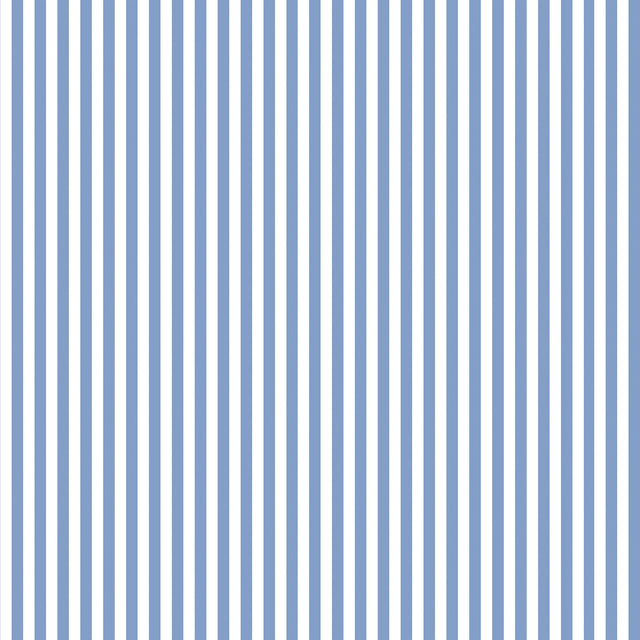 Pinstripe Wallpaper in Cornflower Blue