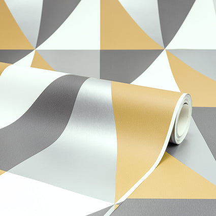 Horden Wallpaper in Yellow and Gold