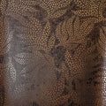 Large Speckled Leaf Wallpaper in Brown with Gold Foil
