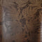 Large Speckled Leaf Wallpaper in Brown with Gold Foil