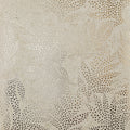 Large Speckled Leaf Wallpaper in Cream with Gold Foil