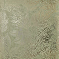Large Speckled Leaf Wallpaper in Green with Gold Foil