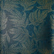 Large Speckled Leaf Wallpaper in Navy with Gold Foil
