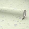 Lavender Cascade Wallpaper in Sage