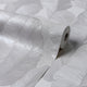 Lavinia Wallpaper in Silver and Cream