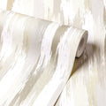 Layered Brushstrokes Wallpaper in Brown and Neutrals