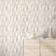 Layered Brushstrokes Wallpaper in Brown and Neutrals