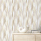 Layered Brushstrokes Wallpaper in Brown and Neutrals